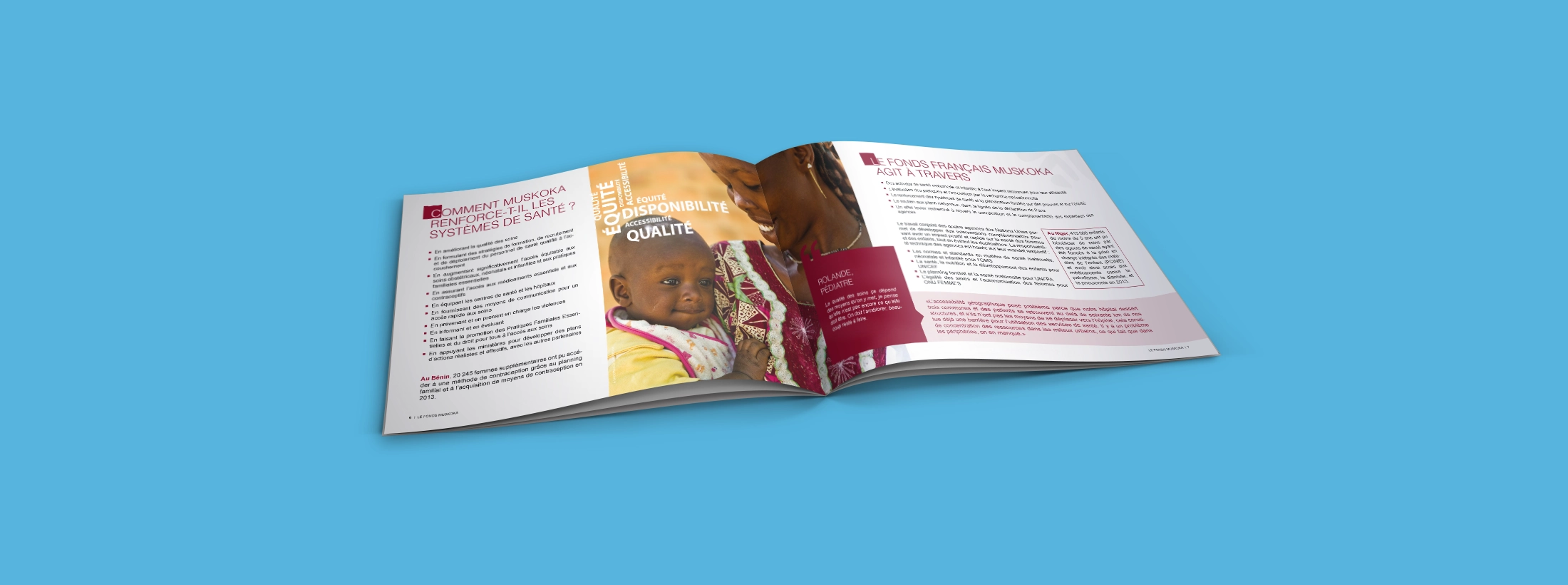 design phone graphique Unicef muskoka plaquette brochure identite visuelle osb communication